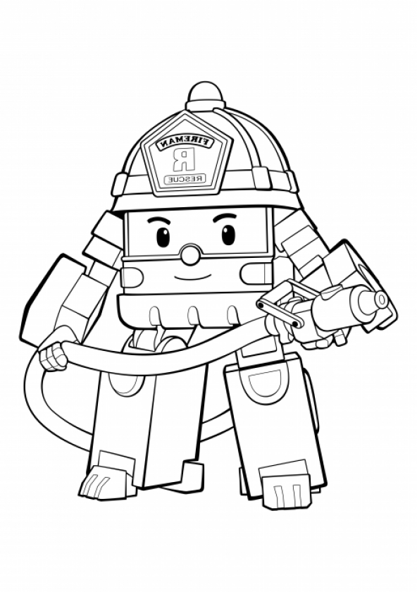 Roy coloring pages, Robocar Poli coloring pages - Colorings.cc