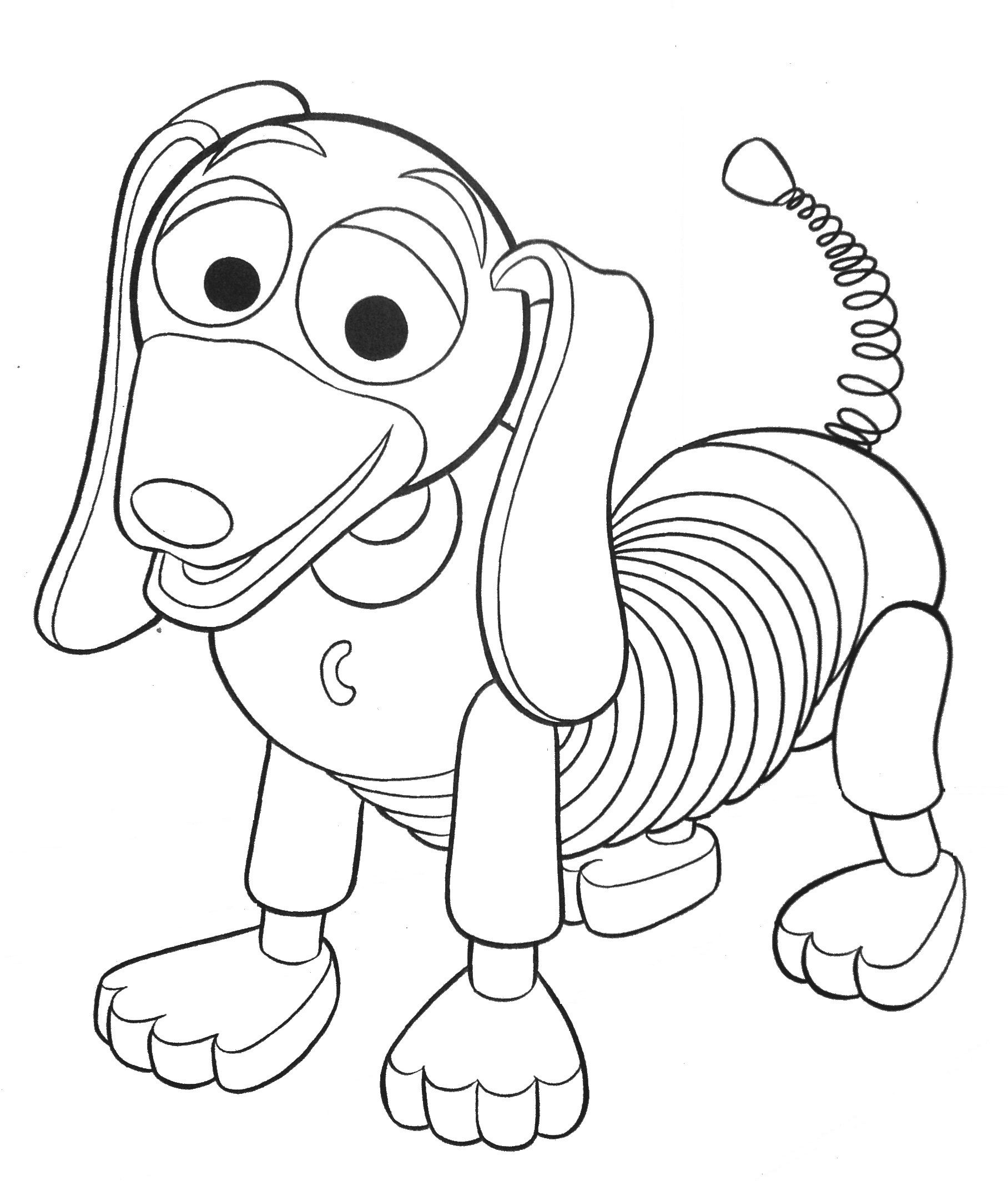 Toy Story: Slinky Dog coloring pages - SheetalColor.com