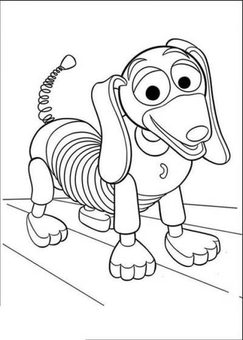 Slinky from Toy Story Coloring Pages! - SheetalColor.com