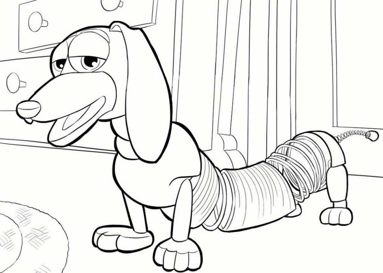 Toy Story Slinky Coloring Sheets - SheetalColor.com