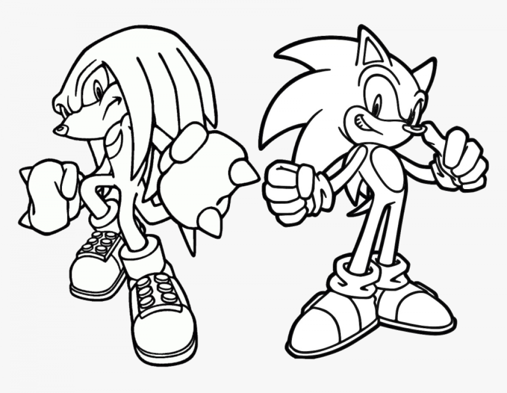 Sonic And Knuckles Coloring Pages - SheetalColor.com