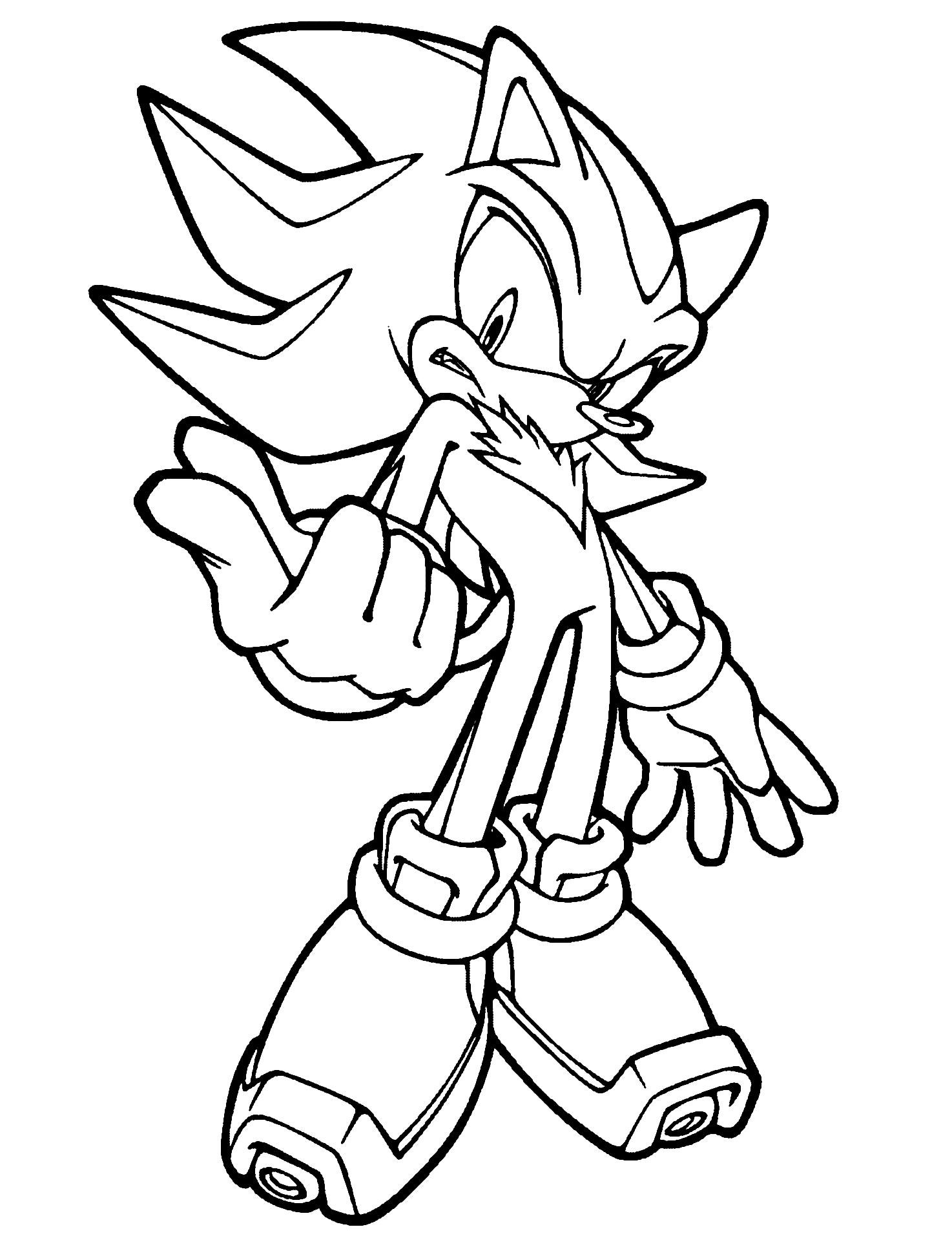 sonic knuckles coloring pages - SheetalColor.com