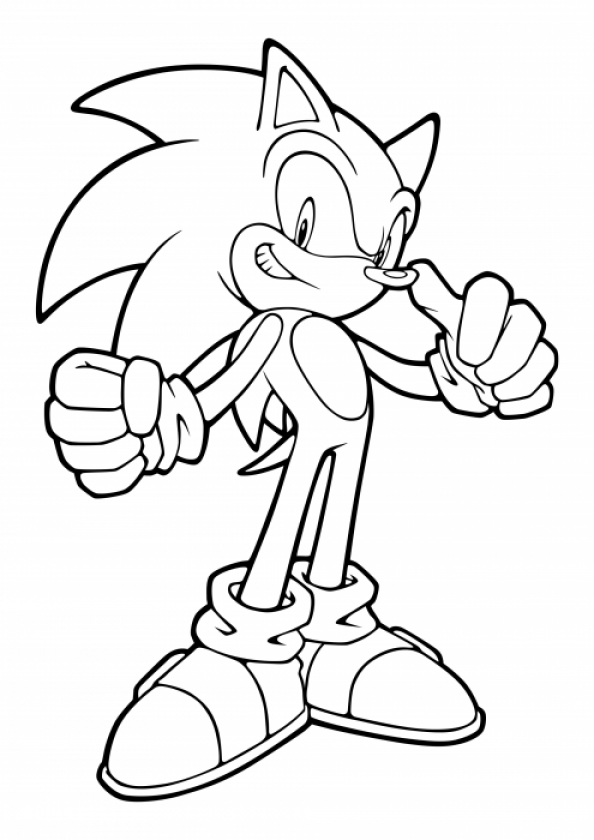Noble Sonic the Hedgehog coloring pages - SheetalColor.com