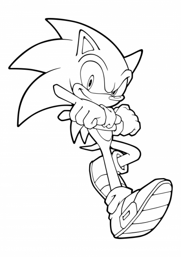 Sonic the Hedgehog  coloring pages Lightning Reflexes - SheetalColor.com