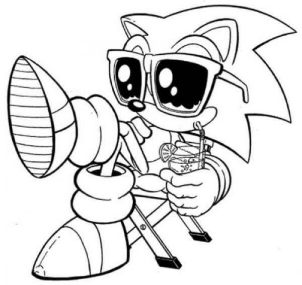 Sonic The Hedgehog Coloring Pages Printable - SheetalColor.com