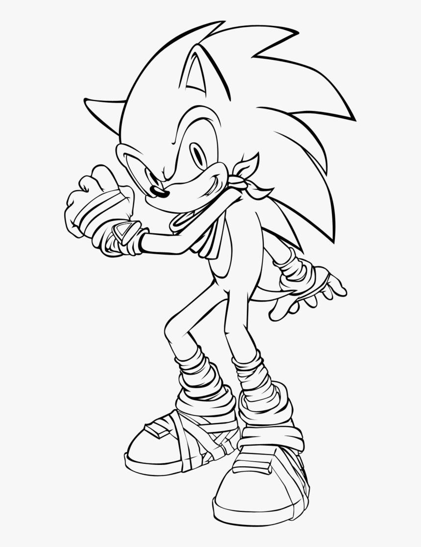 Sonic Boom Sonic The Hedgehog Coloring Page - SheetalColor.com