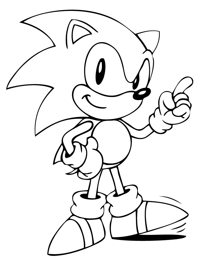 Cute Sonic The Hedgehog Coloring Page | Malvorlagen tiere ...
