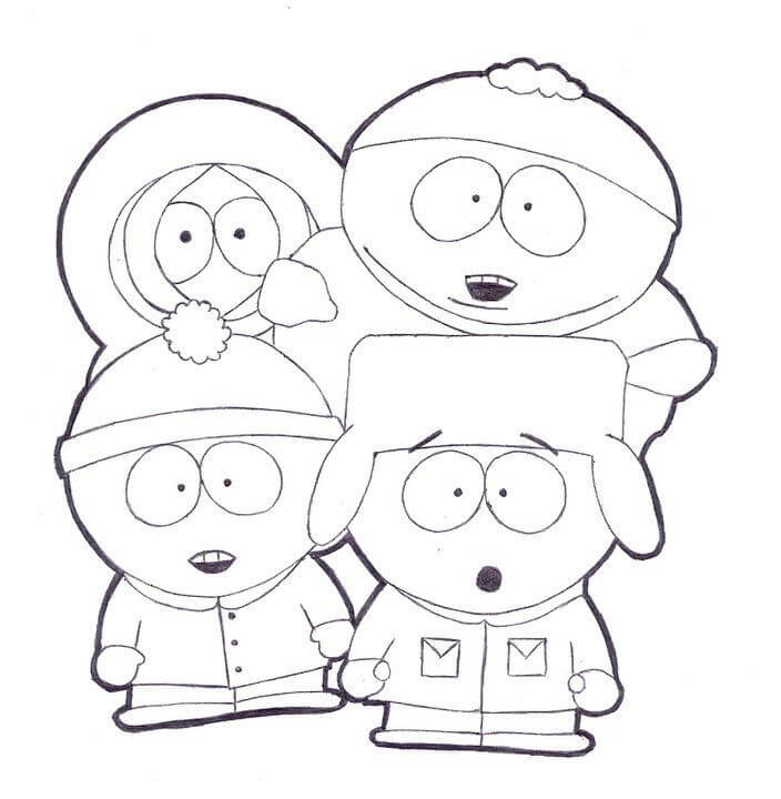 South Park Coloring Page - SheetalColor.com