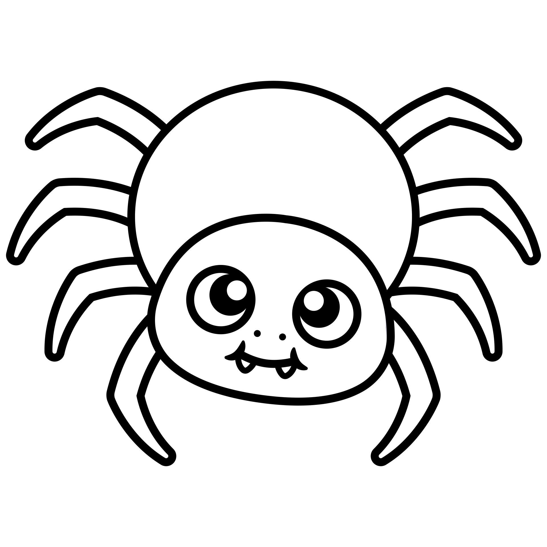 Baby Spider Printable Coloring sheet - SheetalColor.com