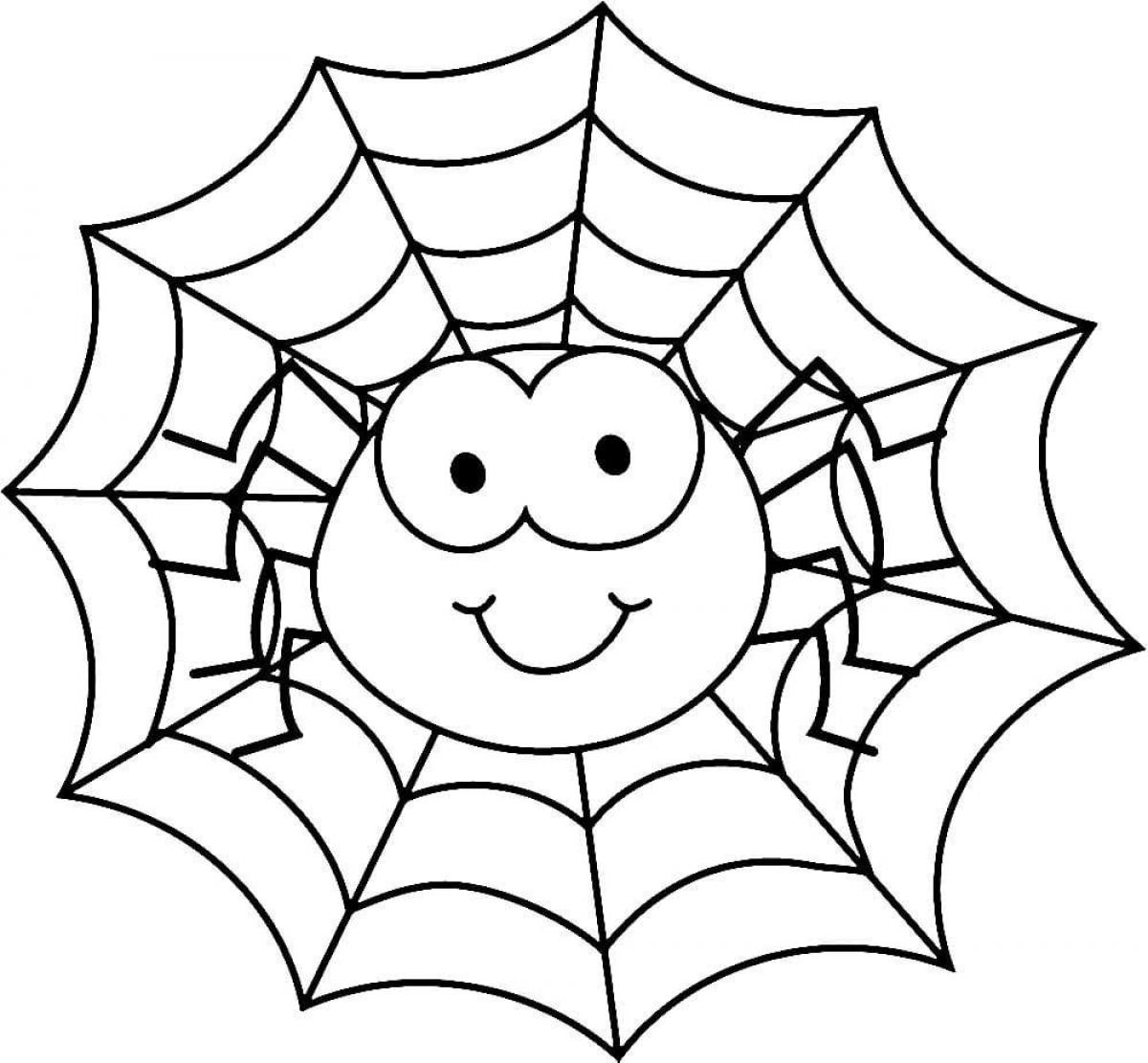 Cute Spider Coloring Pages - SheetalColor.com