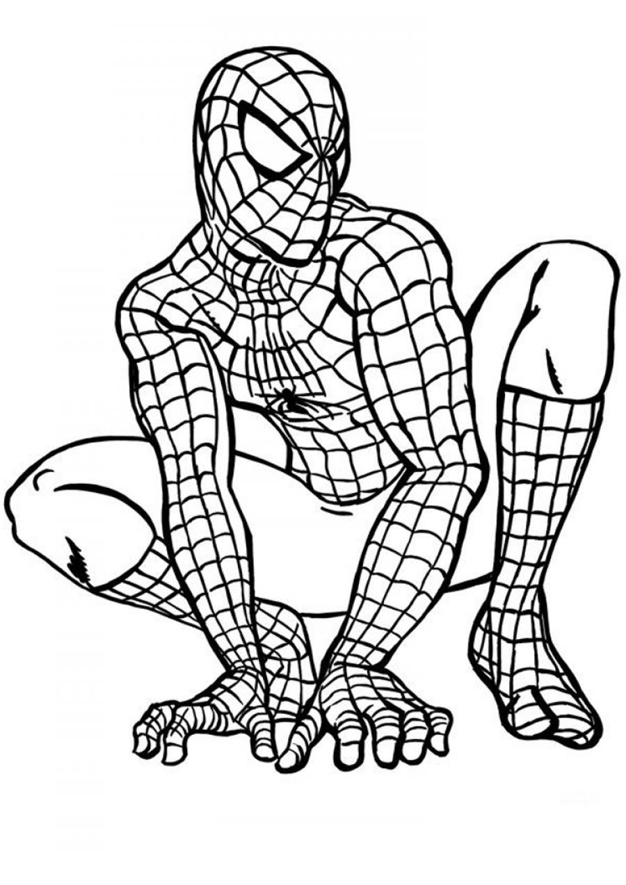 Spiderman color for children Coloring Pages - SheetalColor.com