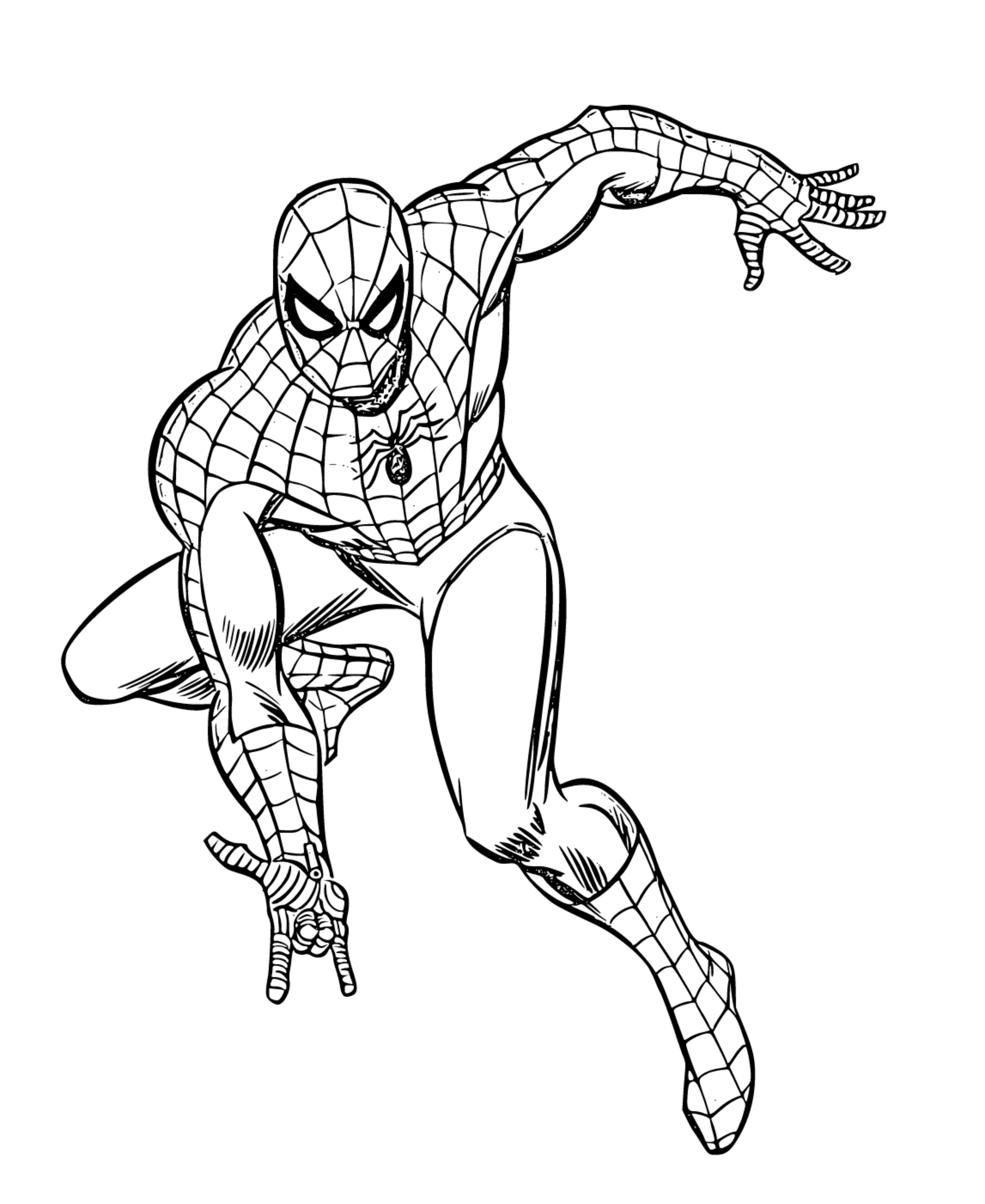 Spiderman Coloring Pages for Kids - SheetalColor.com