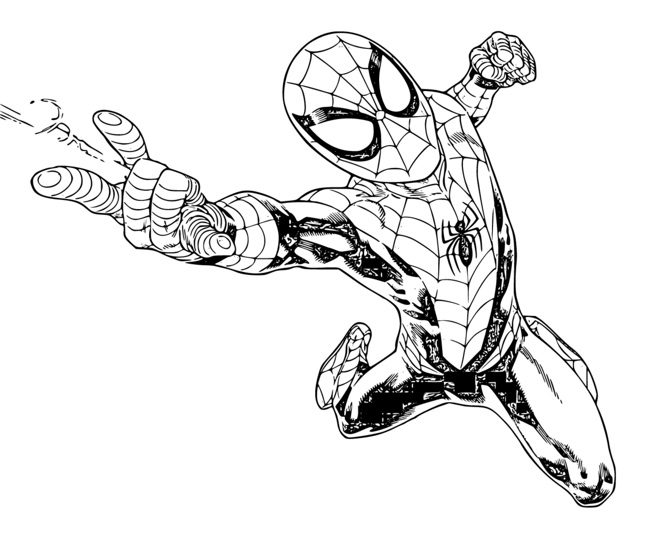 SpiderMan Coloring Page 17 - SheetalColor.com