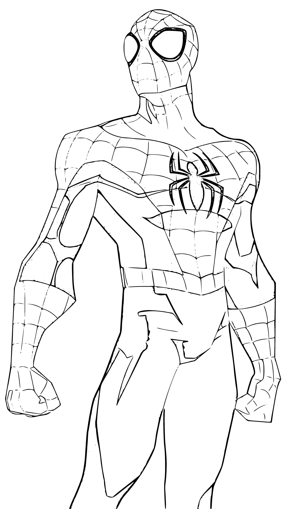 SpiderMan Coloring Page 7