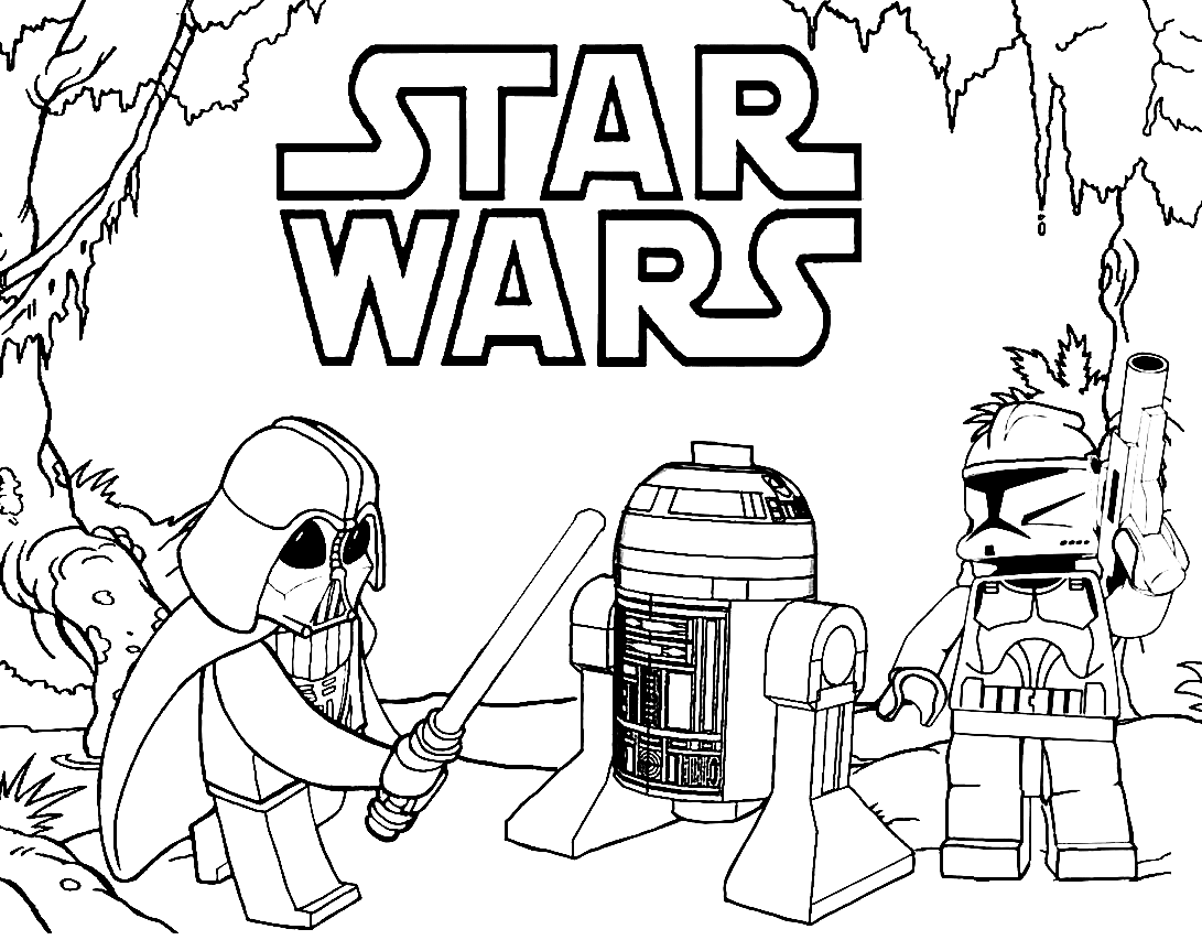 Star Wars Coloring Page For Kids And Adults - SheetalColor.com
