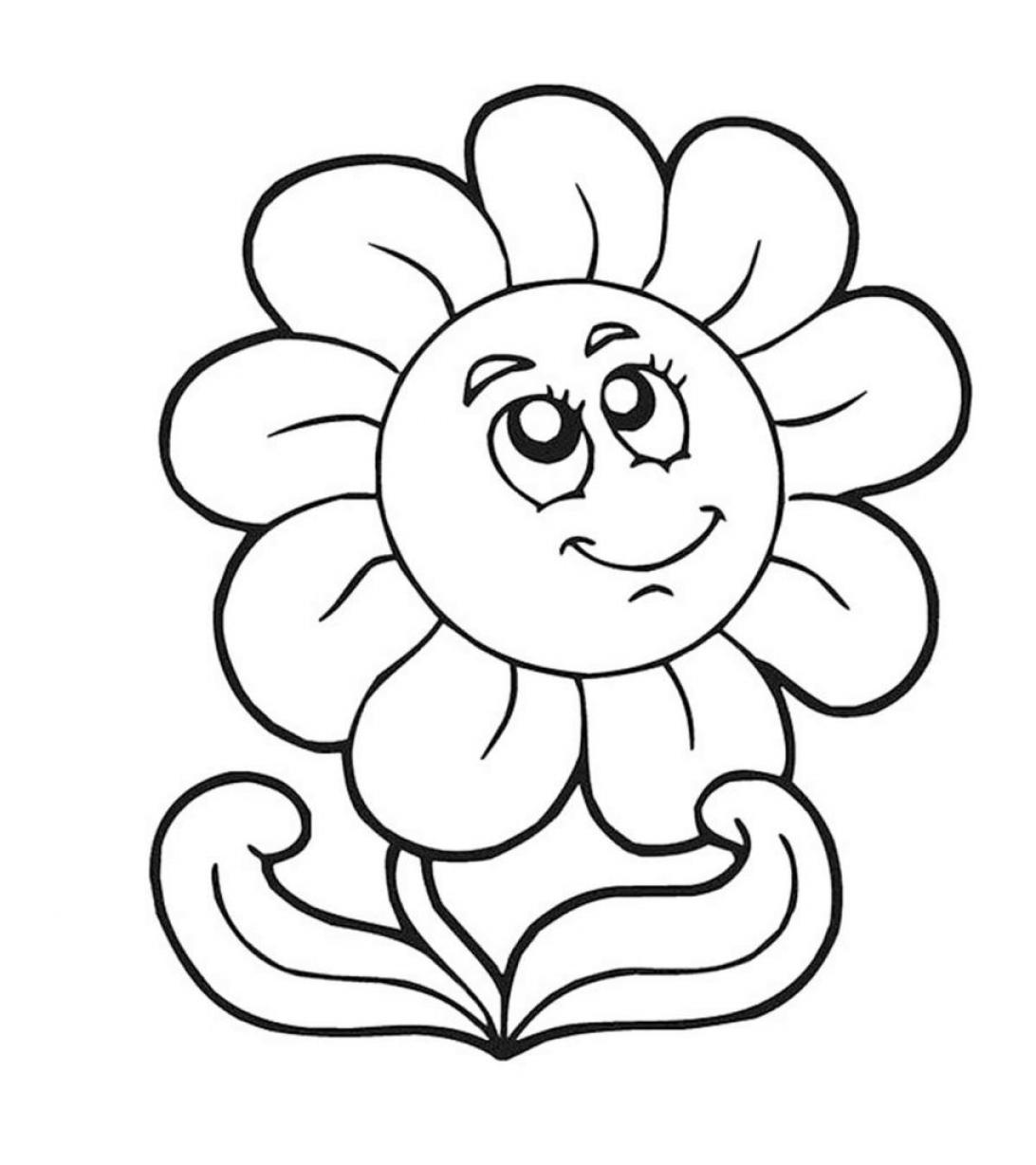 Beautiful Sunflower Coloring Pages For Girls - SheetalColor.com