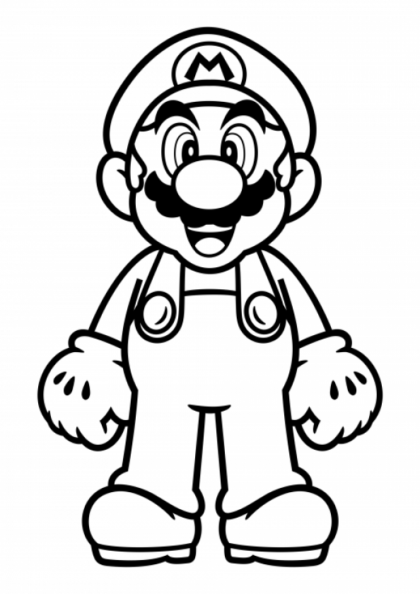 Mario coloring pages, for kids, printable free - SheetalColor.com