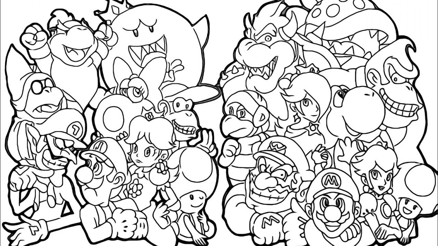 Super Mario Bros Coloringpages - SheetalColor.com