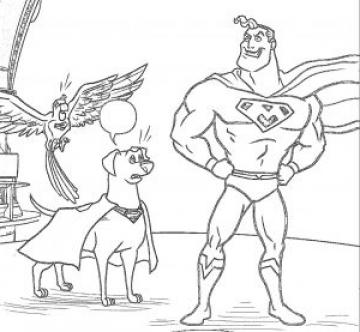 DC Super Pets League coloring page – Art Art