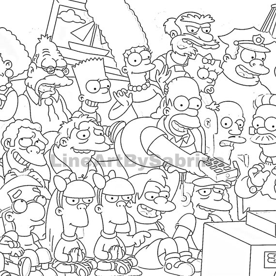 The Simpsons Coloring Sheets - SheetalColor.com