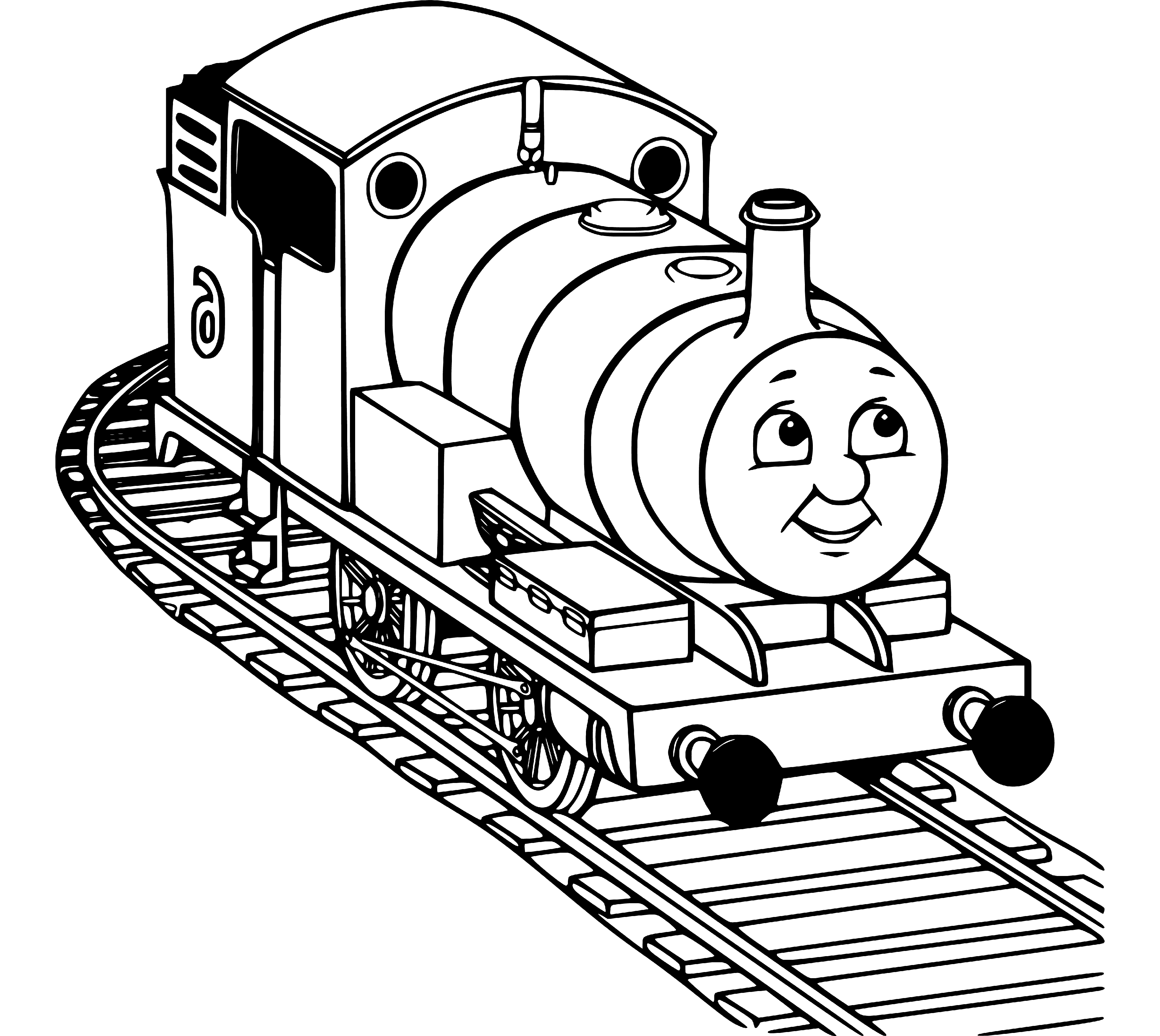 Percy the Train Coloring Page (Thomas) - SheetalColor.com