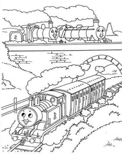 coloring pages of Thomas the Train - SheetalColor.com