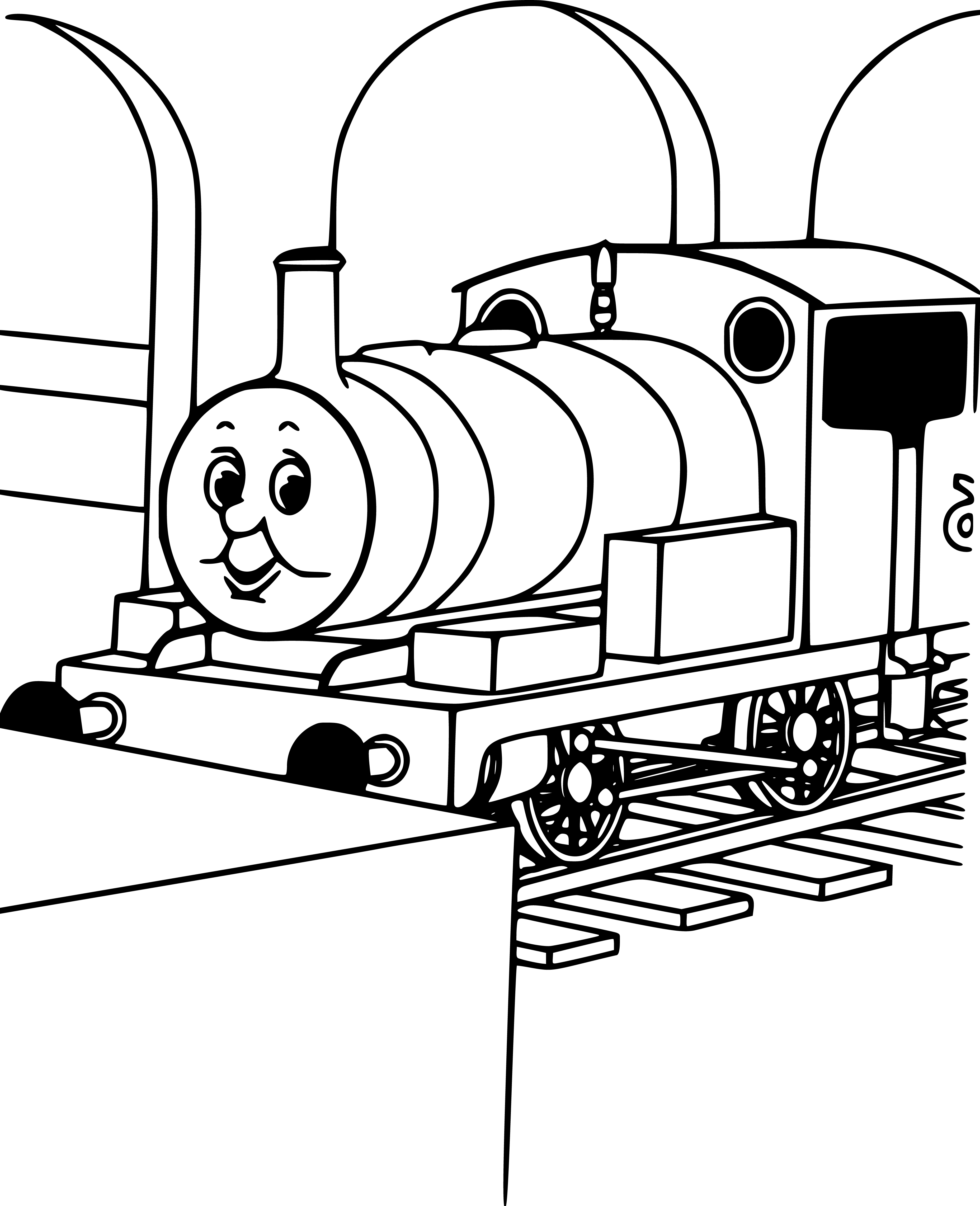 Percy Train: Thomas the Tank Engine Coloring Page - SheetalColor.com