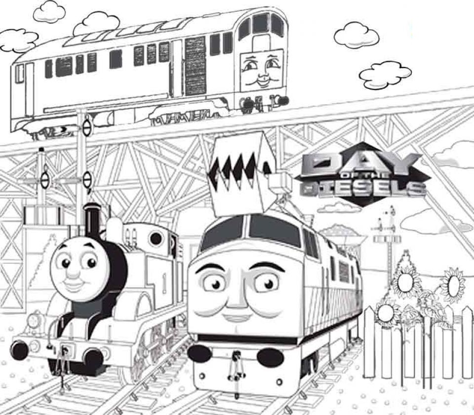 Thomas the Train Coloring book - SheetalColor.com