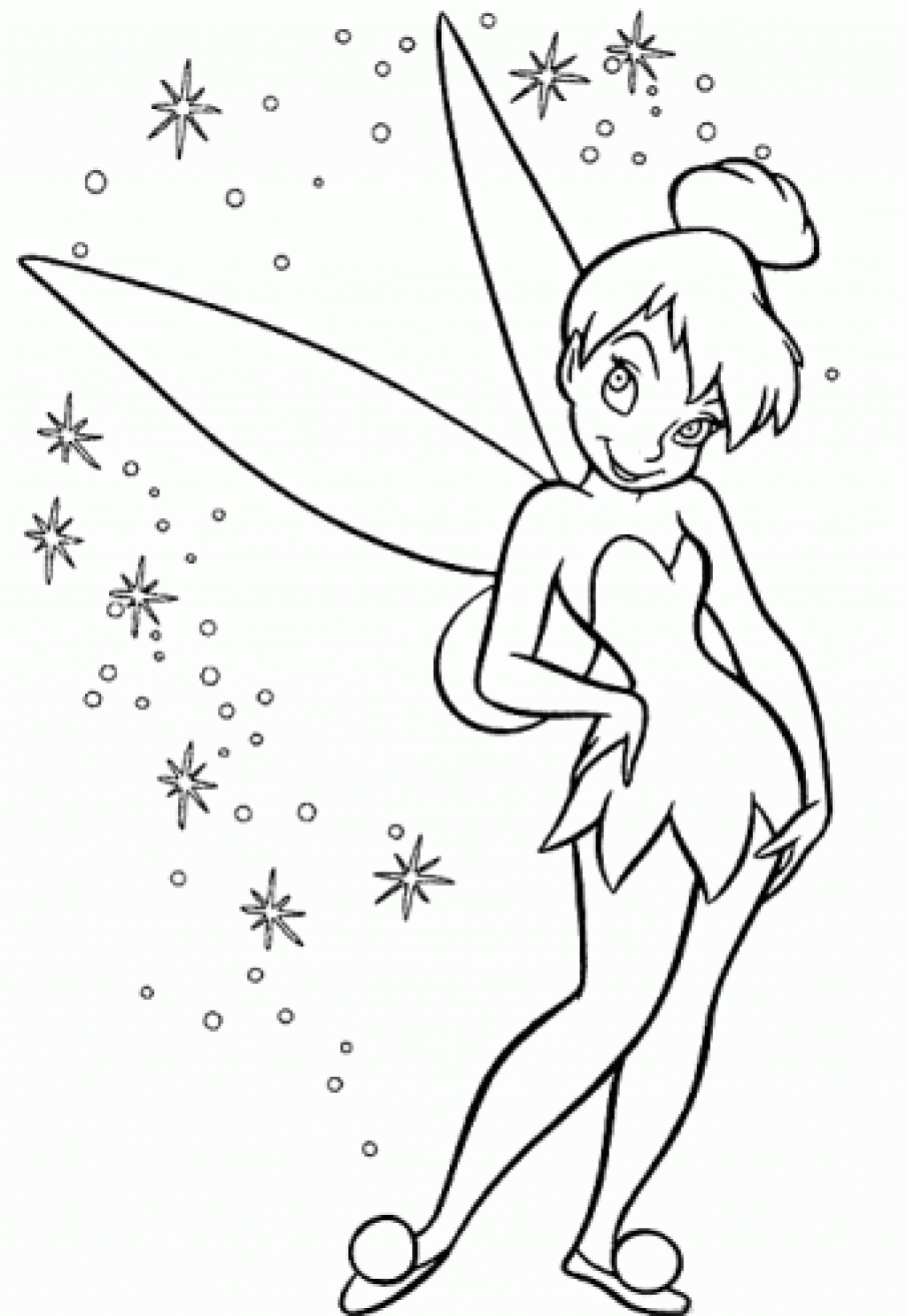 Free Printable Tinkerbell Coloring Pages For Kids - SheetalColor.com
