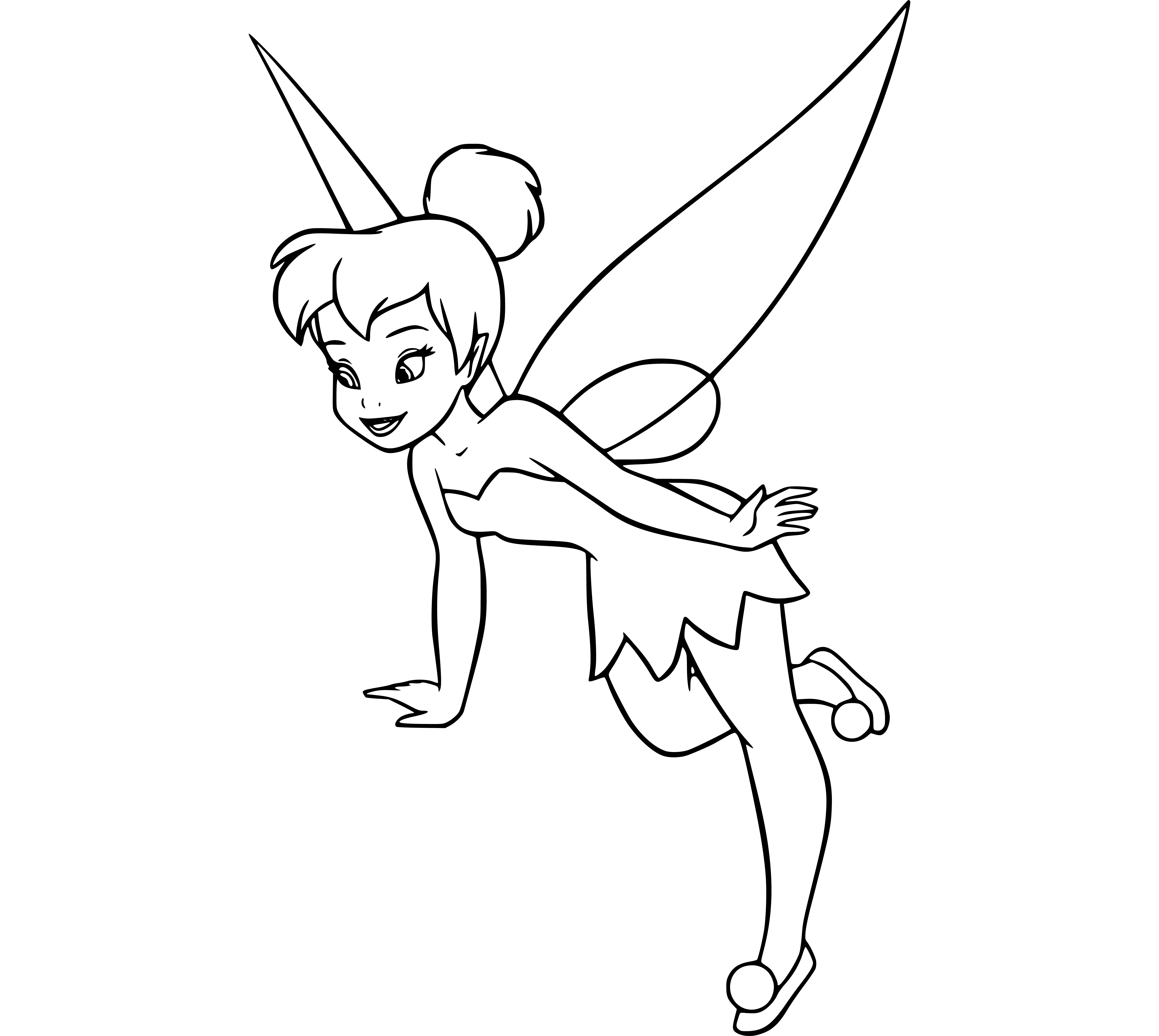 Tinker Bell Coloring sheets for painting - SheetalColor.com