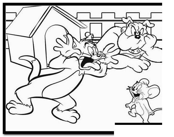 Free Printable Tom and Jerry Coloring Pages - SheetalColor.com
