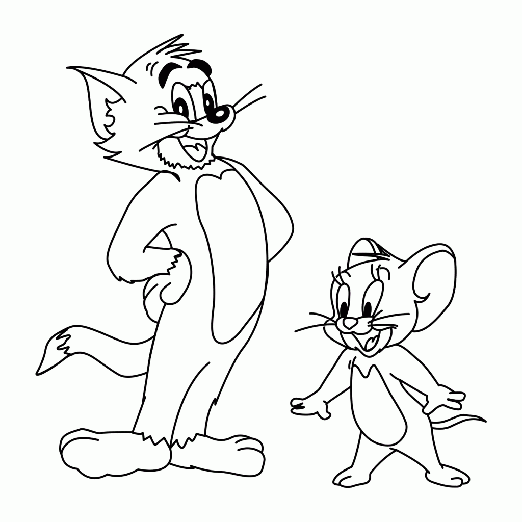 Picture Thanksgiving Tom And Jerry Coloring Pages - SheetalColor.com