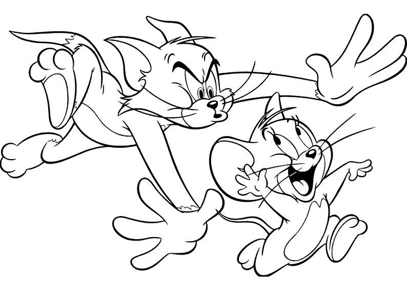 Tom And Jerry Coloring Pages - SheetalColor.com