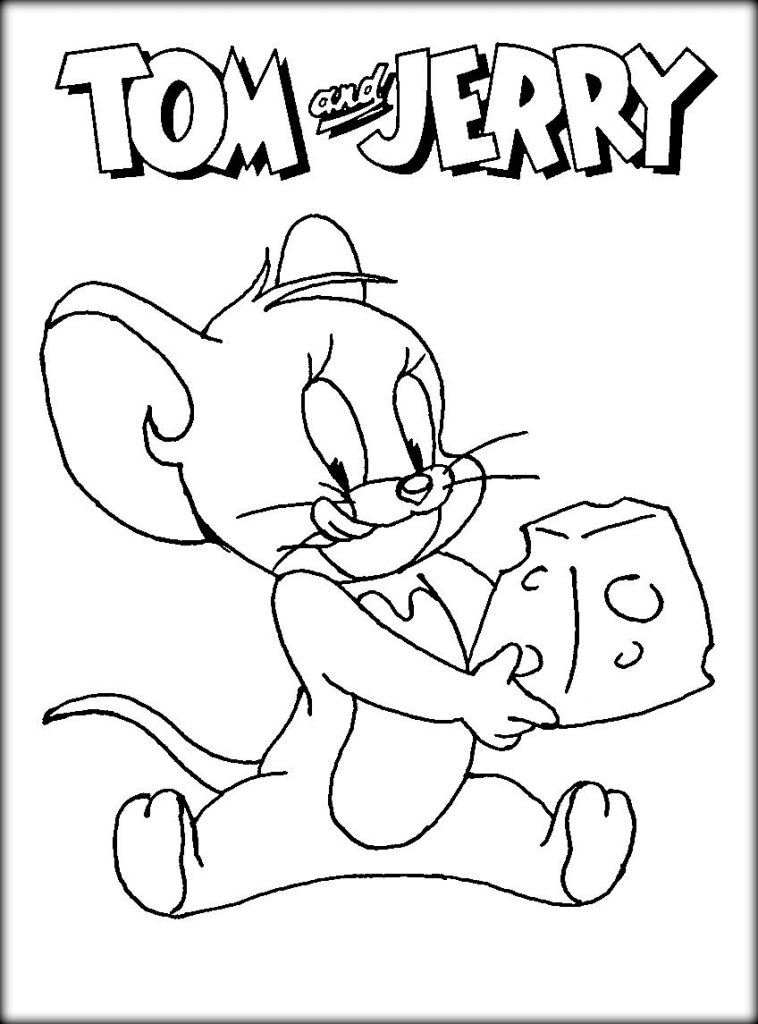 Happy Tom and Jerry Coloring Page - SheetalColor.com