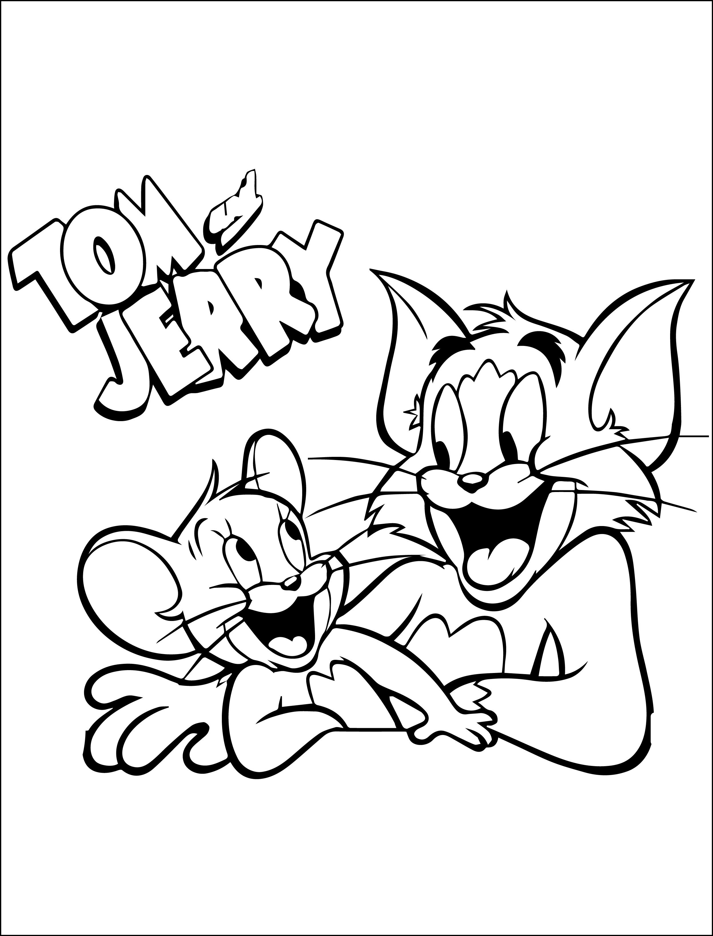tom and jerry coloring pages - SheetalColor.com