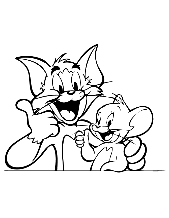 Tom and Jerry Coloring Pages to Print - SheetalColor.com