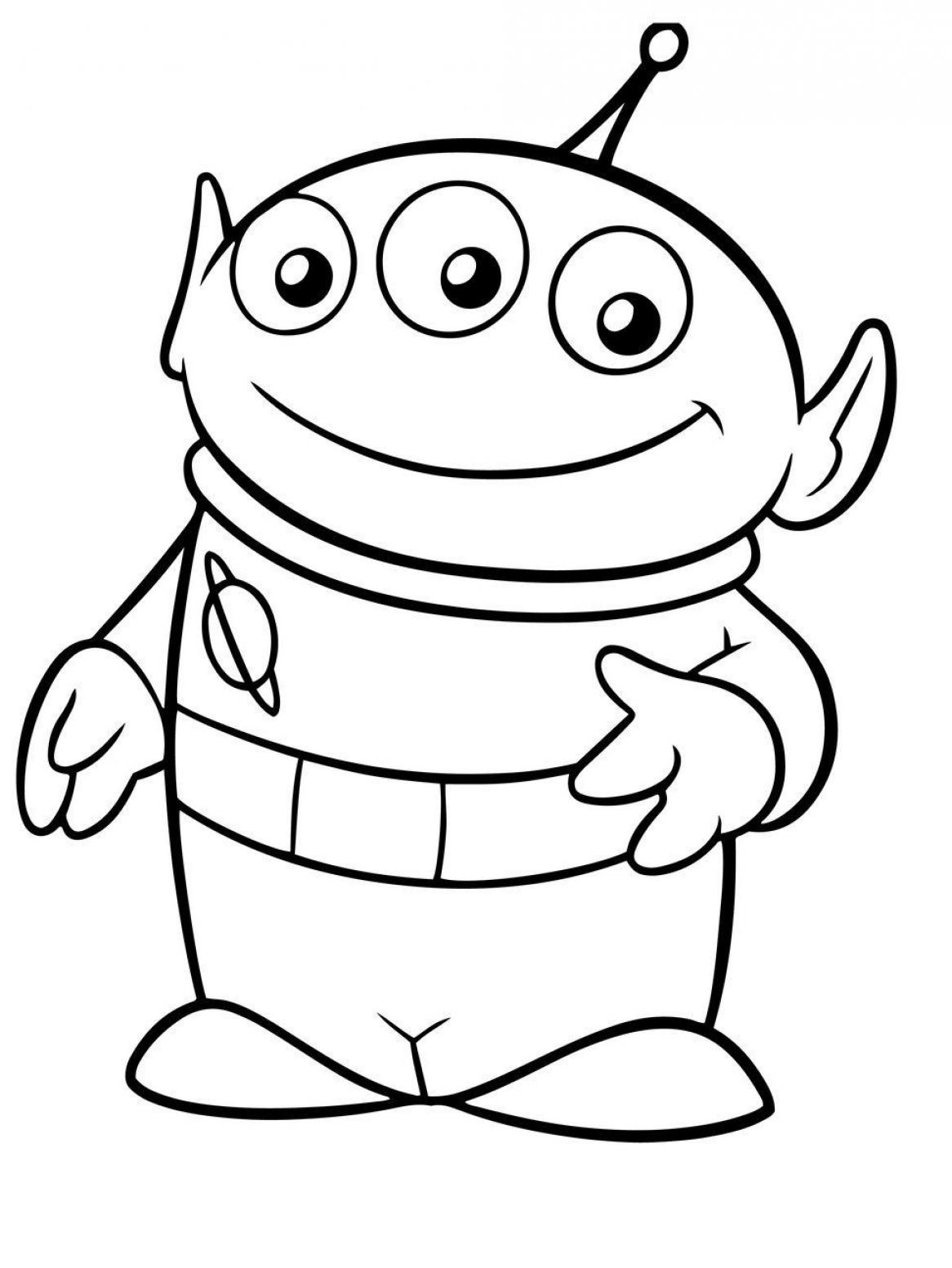Toy Story Aliens Coloring Pages to Print - SheetalColor.com