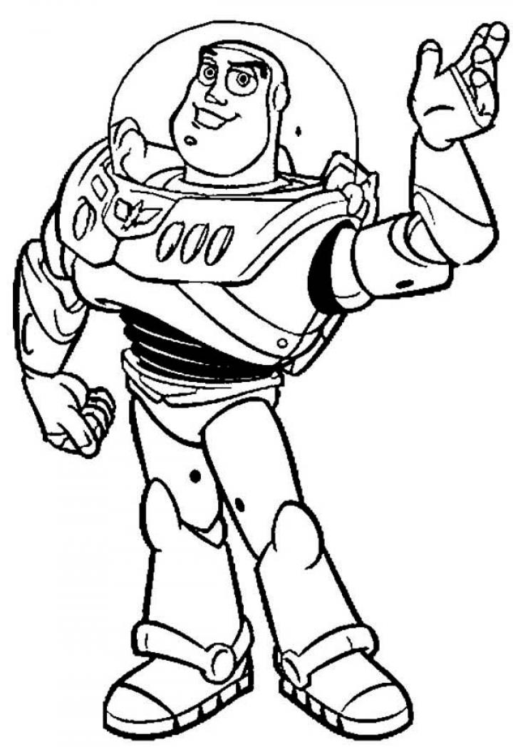 Buzz Lightyear toy story coloring pages - SheetalColor.com