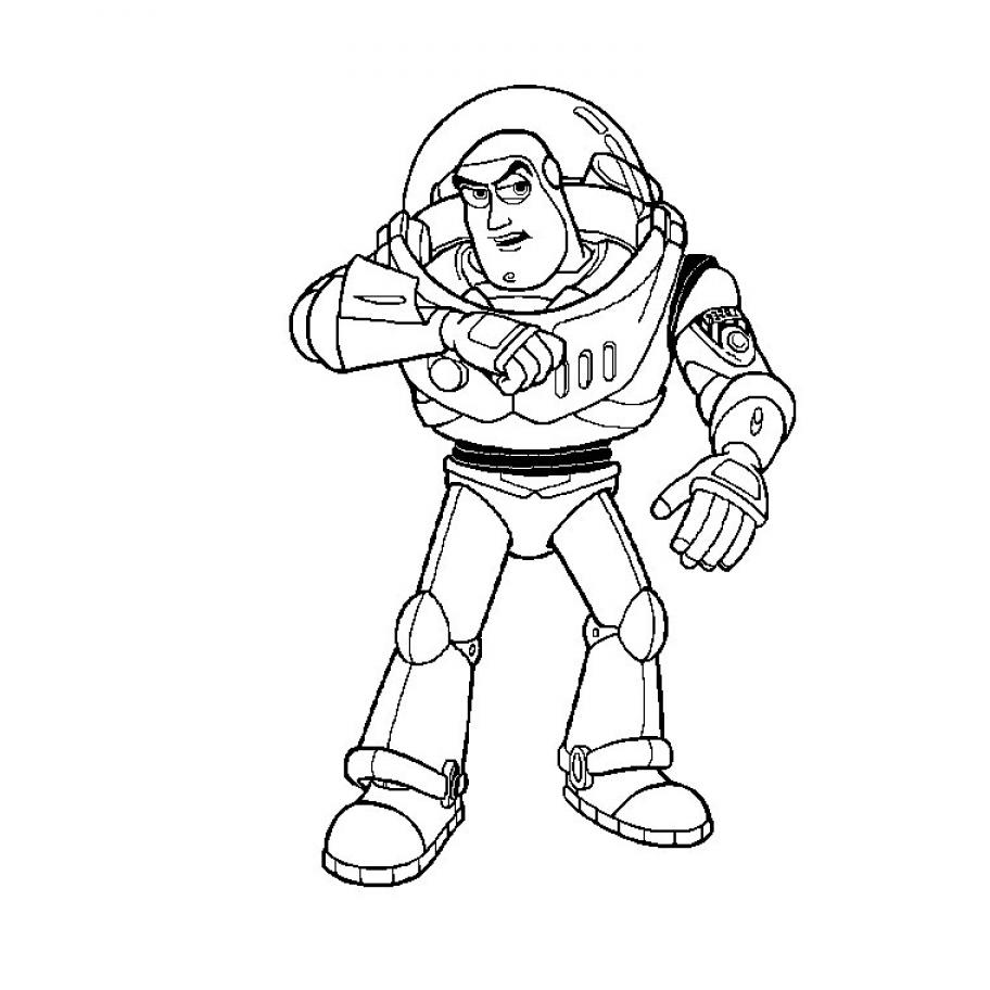 Buzz Lightyear  Toy Story Kids Coloring Pages - SheetalColor.com