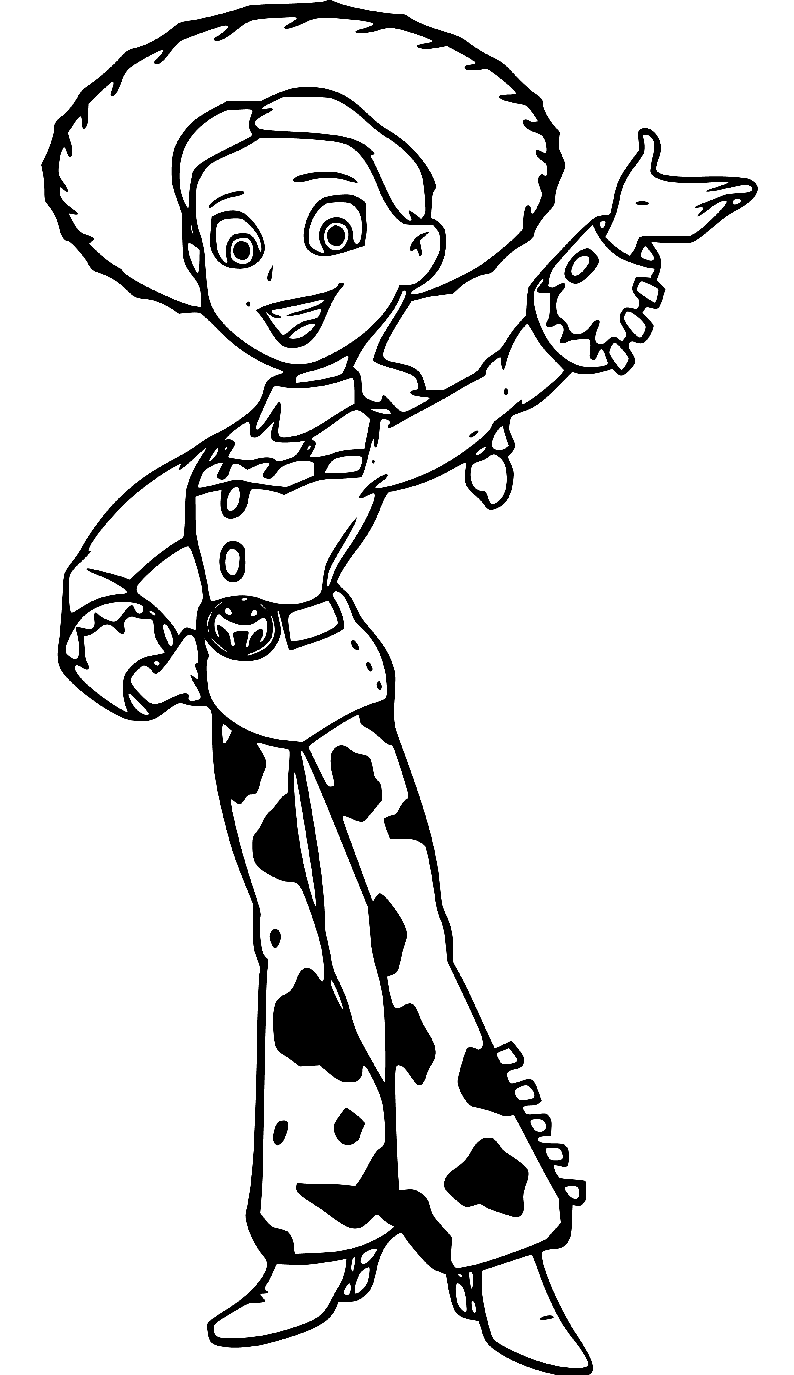 Jessie Coloring Page Toy Story drawing - SheetalColor.com
