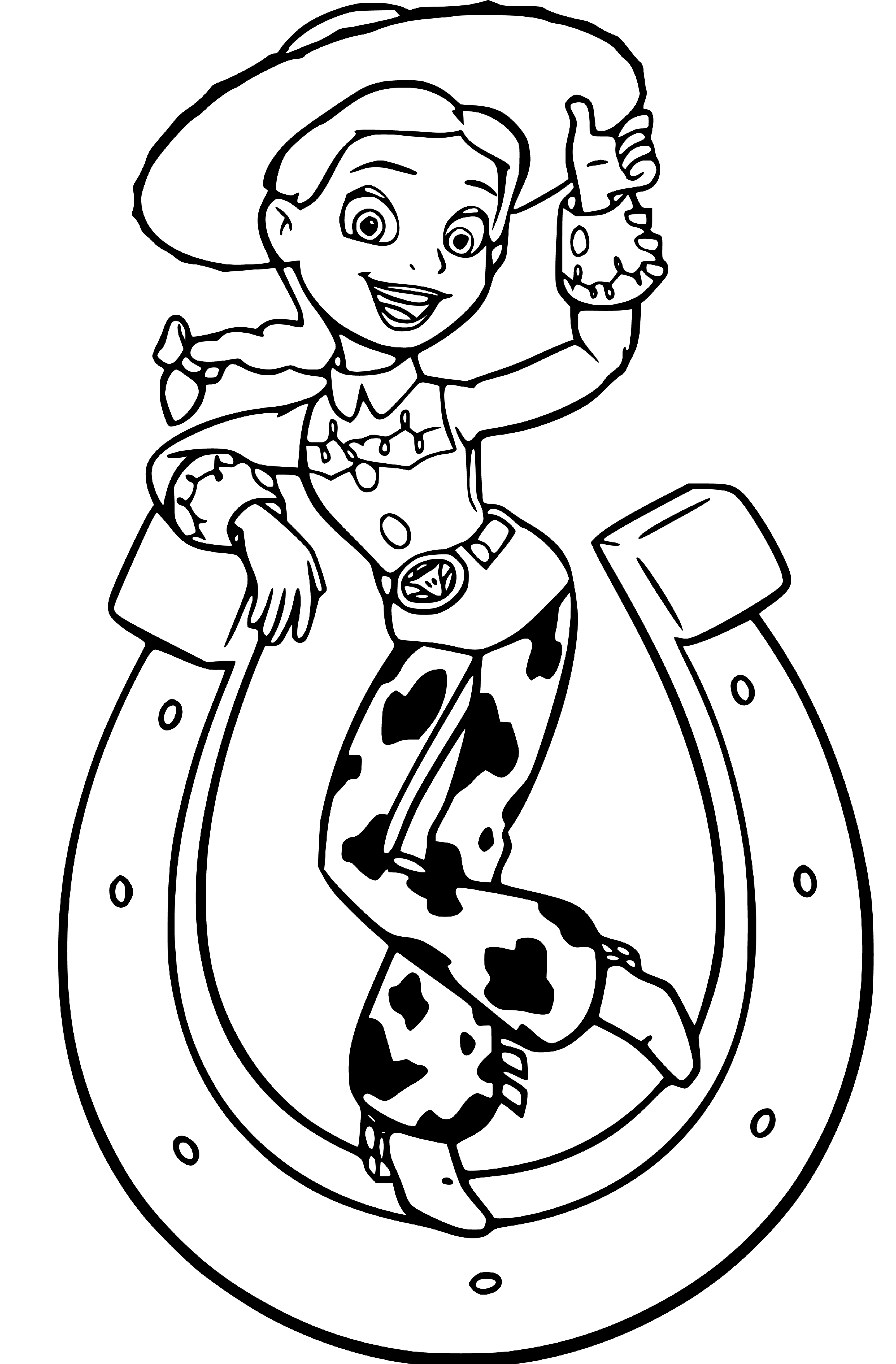 Toy Story: Jessie Coloring Page (the Cowgirl) - SheetalColor.com