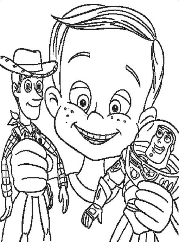 Toy Story Sid Coloring Page - SheetalColor.com