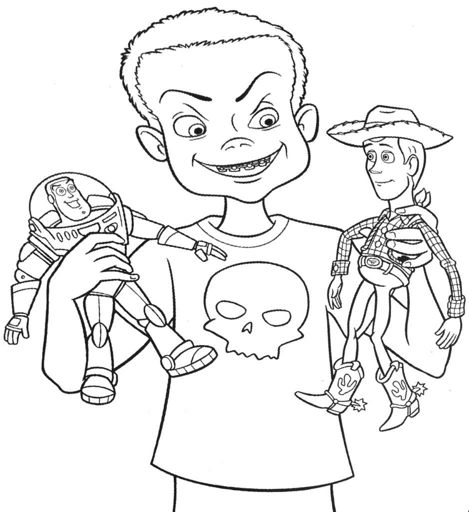 Toy Story SID Coloring Pages - SheetalColor.com