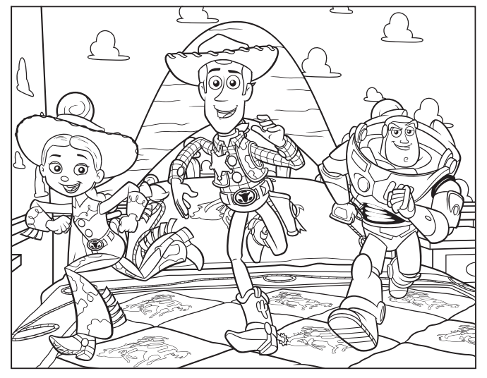 Toy Story Woody (Toy Story's Sheriff) Coloring Sheets - Coloring Sheets