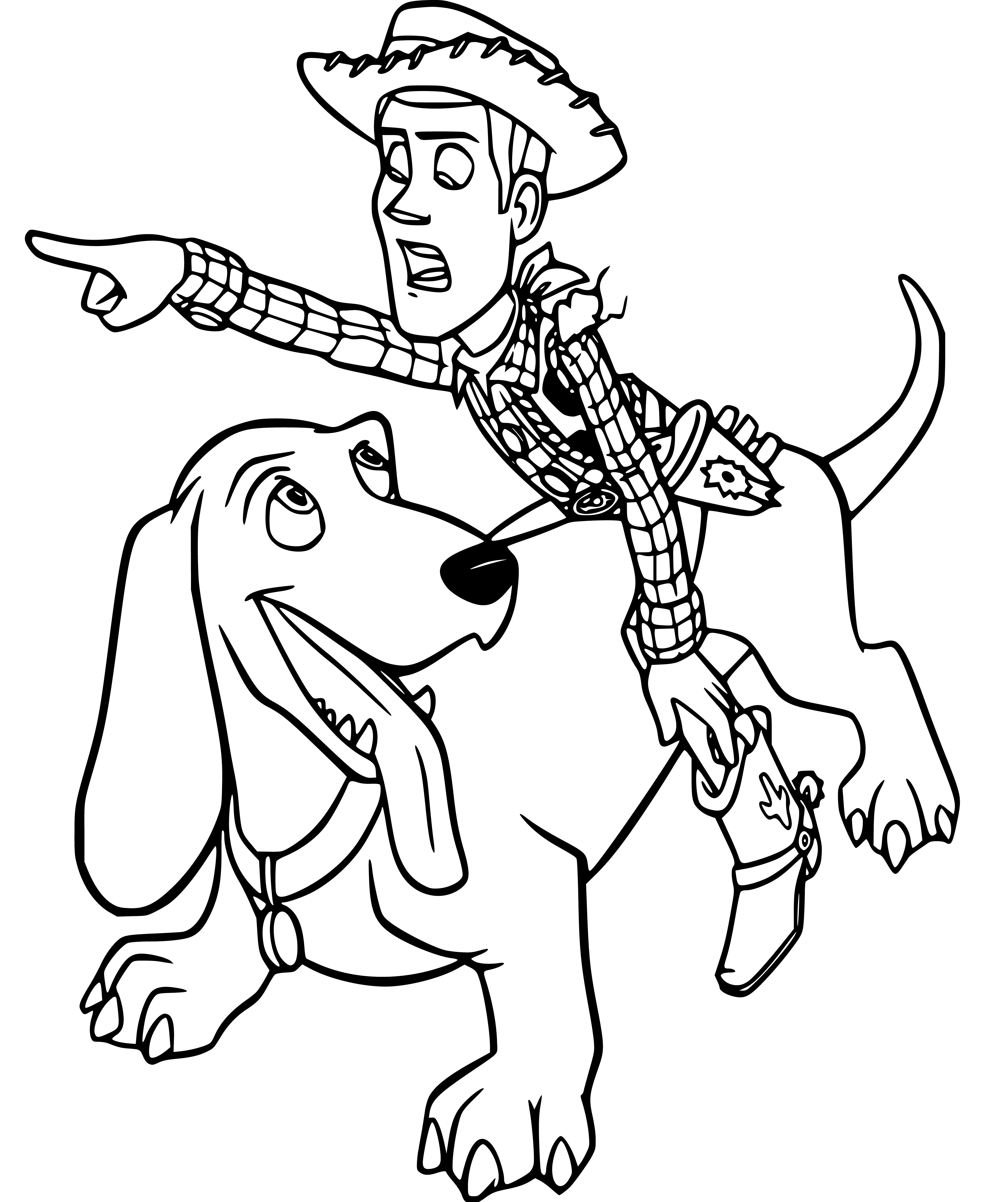 Toy Story Woody Coloring Pages - SheetalColor.com