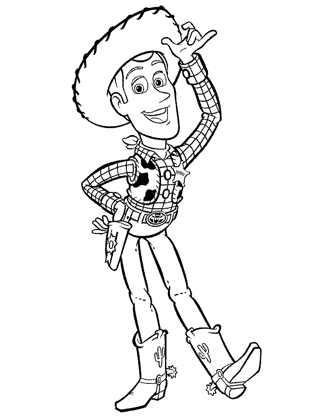 Free Printable Toy Story Woody Coloring Pages For Kids - SheetalColor.com