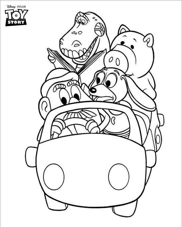 Toy Story Coloring Page for Kids Printable - SheetalColor.com