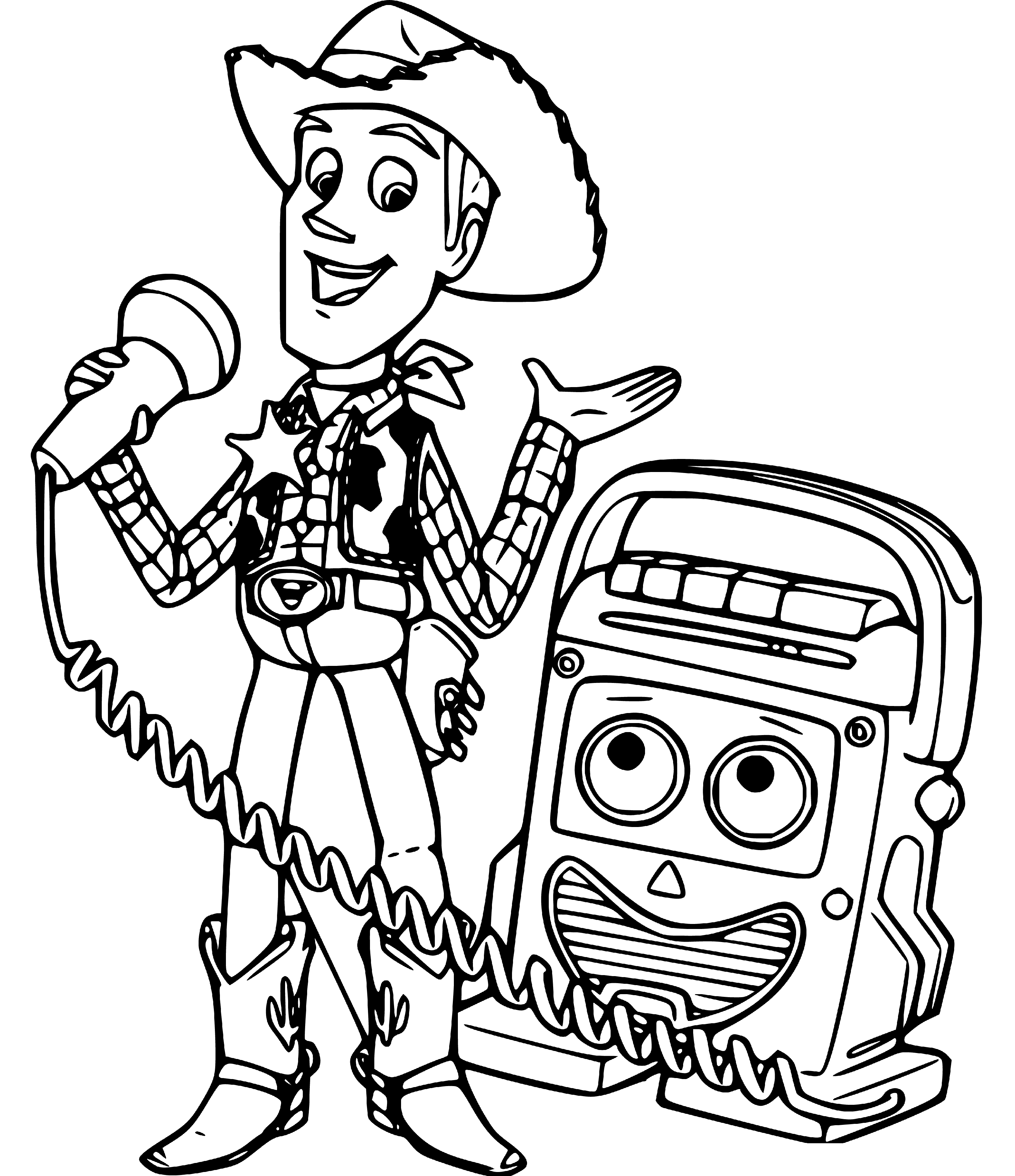 Toy Story Woody Singing Coloring Sheets - SheetalColor.com