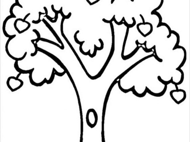 Tree coloring - SheetalColor.com