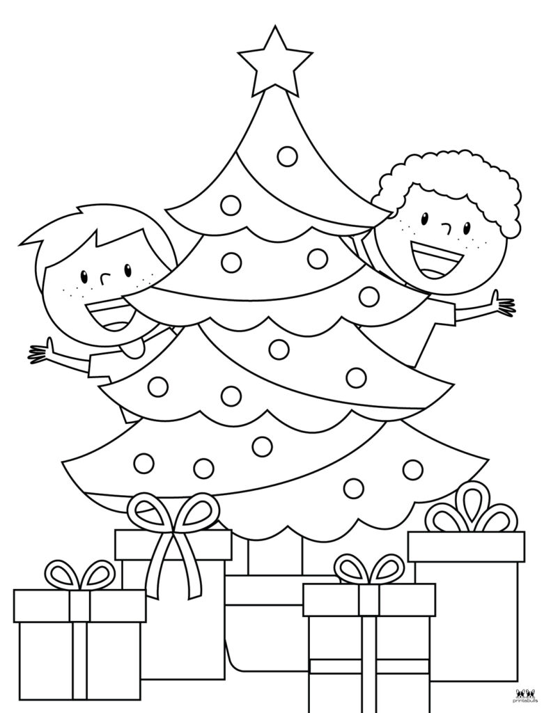 Christmas Tree Coloring Pages & Templates - 22 FREE Printables ... - SheetalColor.com